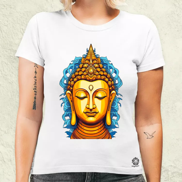 Pop art Buddha szobor v1 női póló