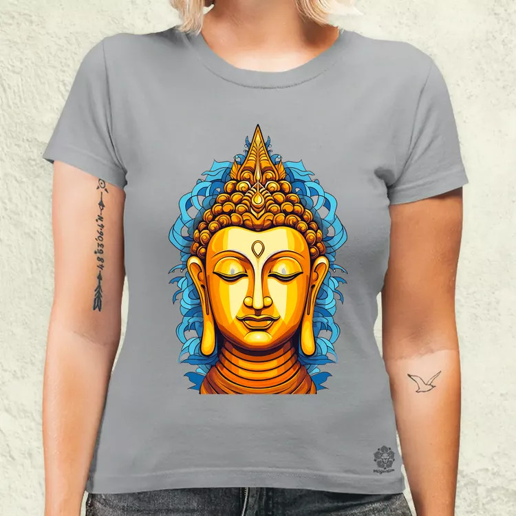 Pop art Buddha szobor v1 női póló