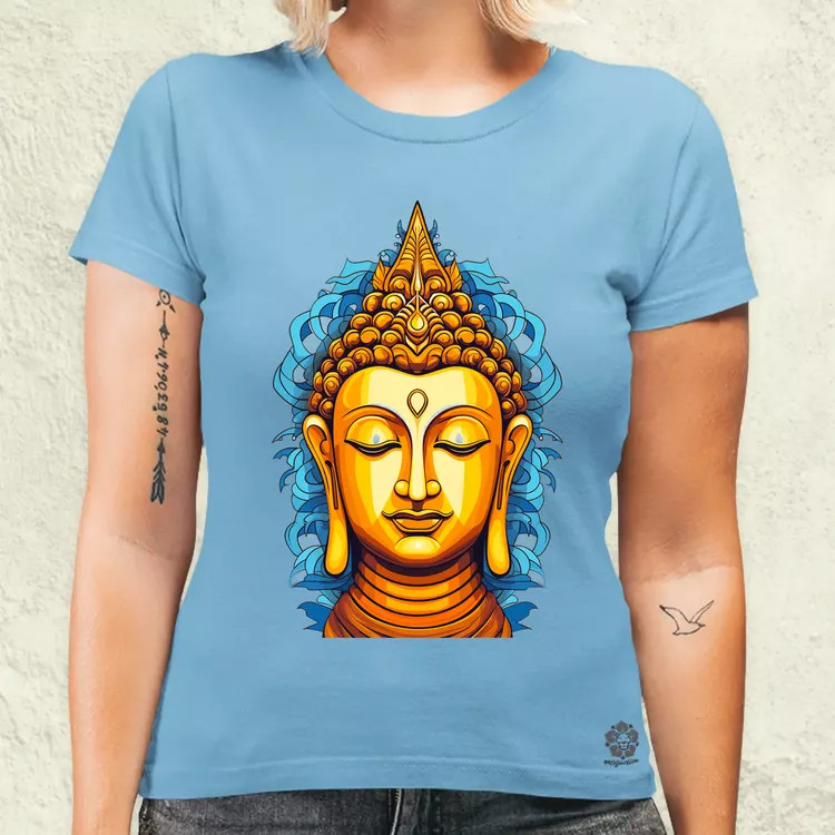 Pop art Buddha szobor v1 női póló