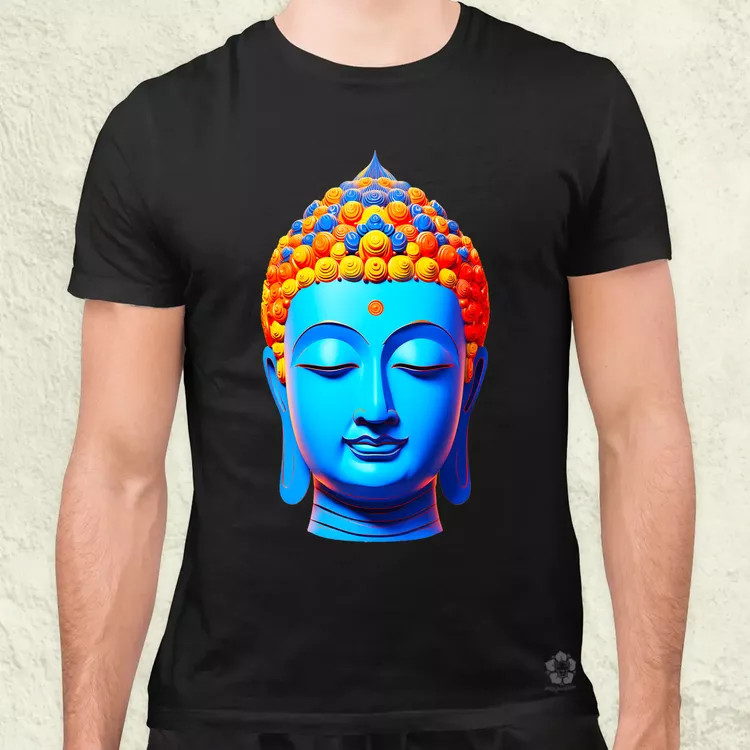 Pop art Buddha szobor v2 férfi póló