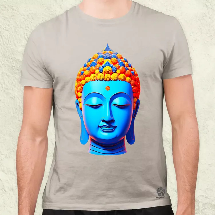 Pop art Buddha szobor v2 férfi póló