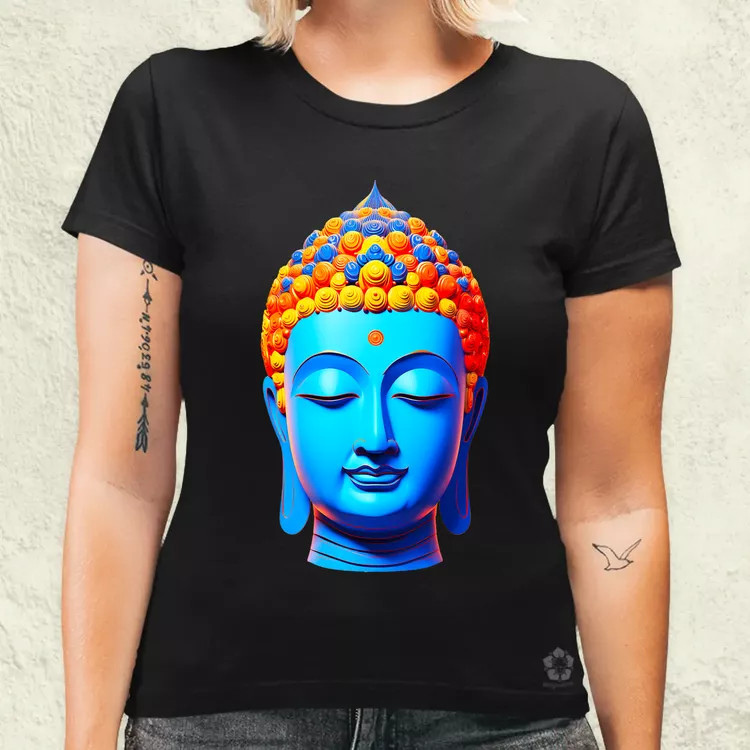 Pop art Buddha szobor v2 női póló