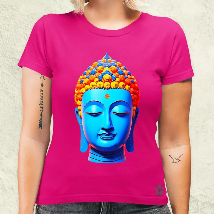 Pop art Buddha szobor v2 női póló