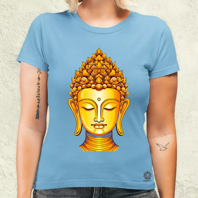 Pop art Buddha szobor v3 női póló