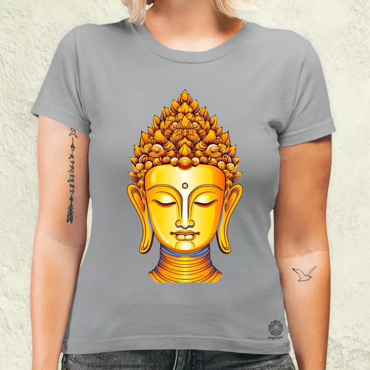 Pop art Buddha szobor v3 női póló