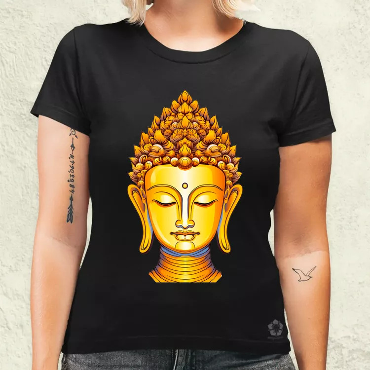 Pop art Buddha szobor v3 női póló