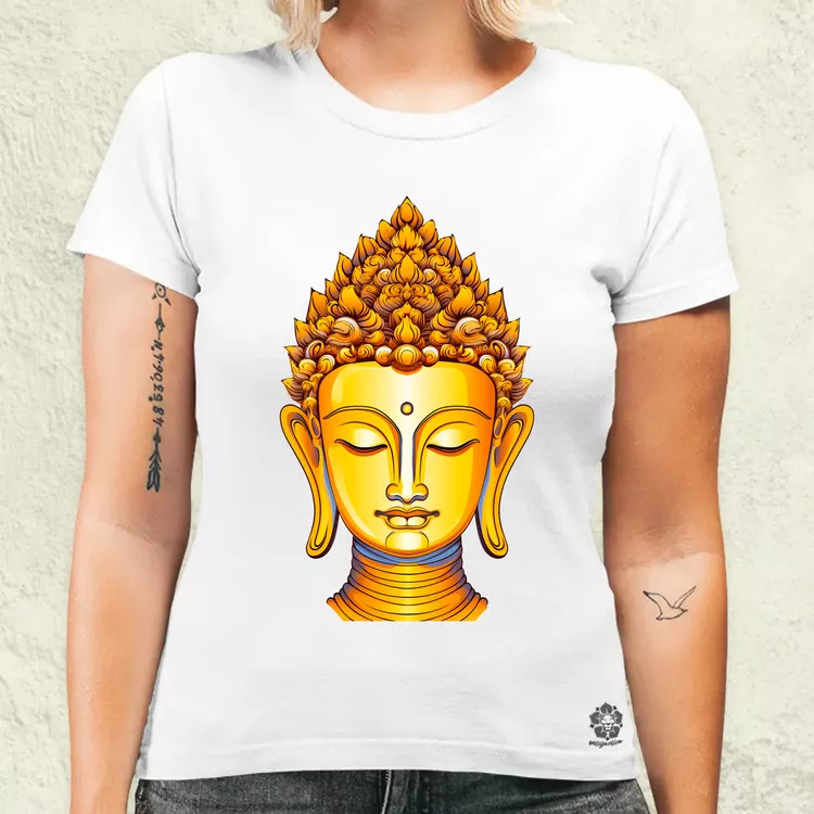 Pop art Buddha szobor v3 női póló