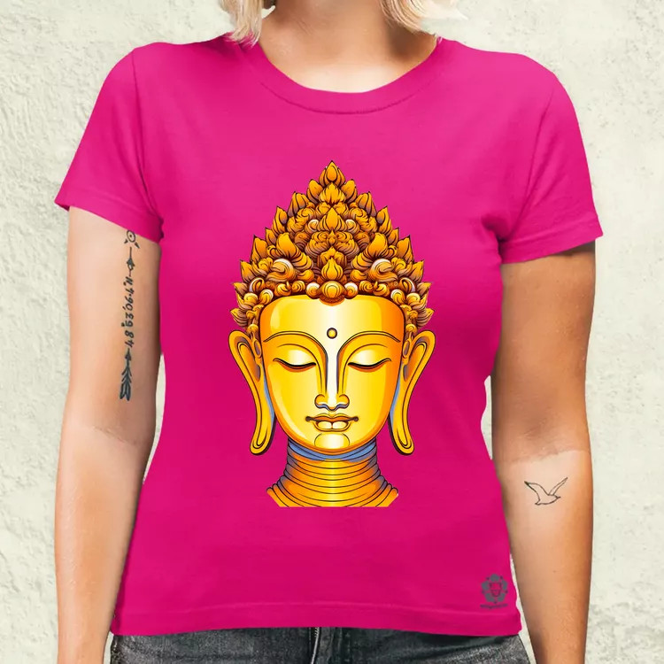Pop art Buddha szobor v3 női póló