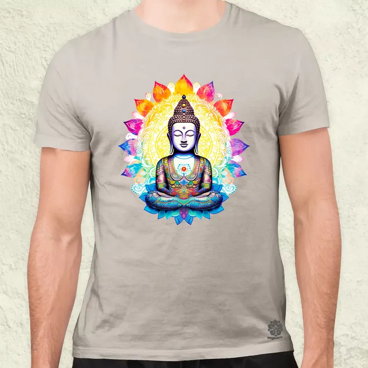 Pszichedelikus Buddha v1 férfi póló