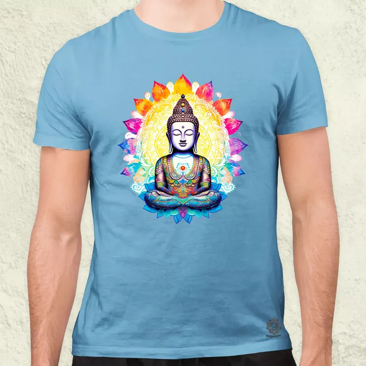 Pszichedelikus Buddha v1 férfi póló