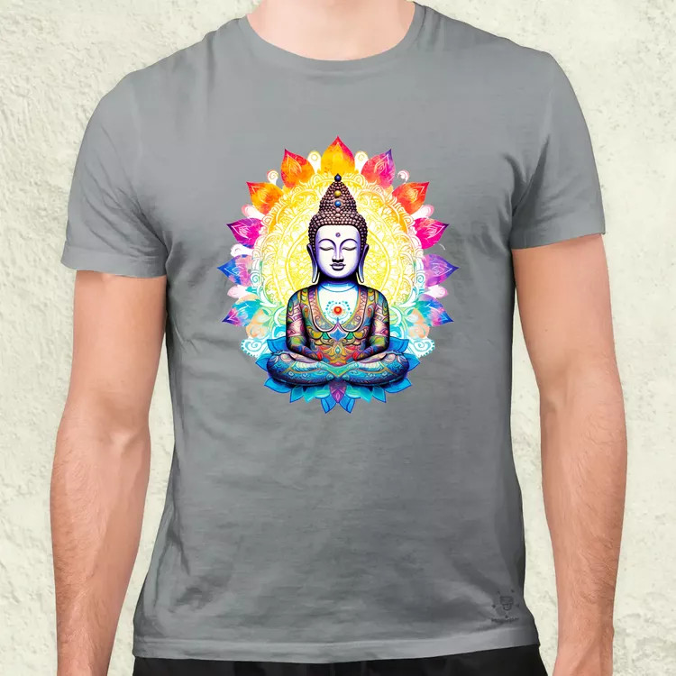 Pszichedelikus Buddha v1 férfi póló