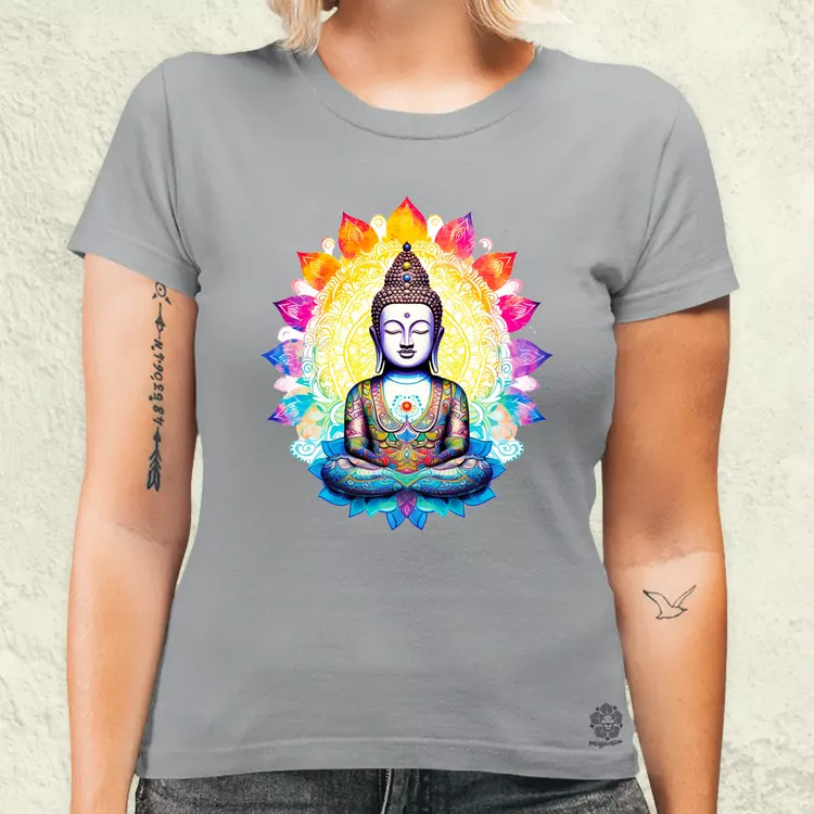 Pszichedelikus Buddha v1 női póló