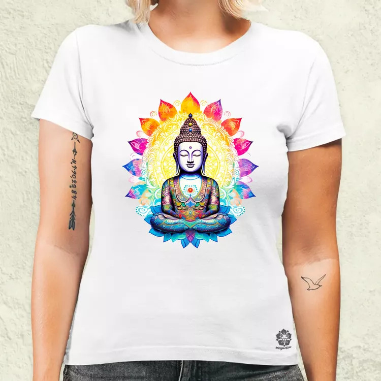 Pszichedelikus Buddha v1 női póló