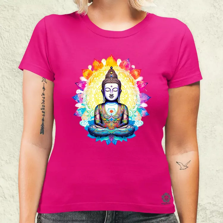 Pszichedelikus Buddha v1 női póló