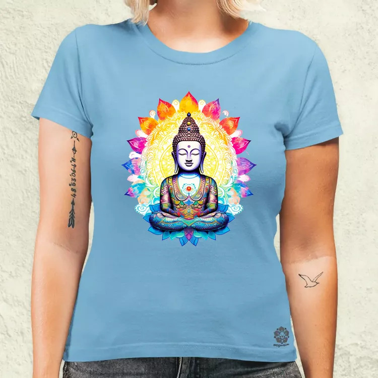 Pszichedelikus Buddha v1 női póló