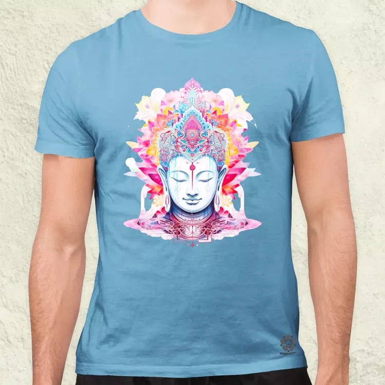 Pszichedelikus Buddha v10 férfi póló