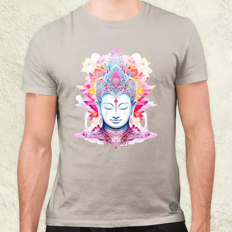Pszichedelikus Buddha v10 férfi póló
