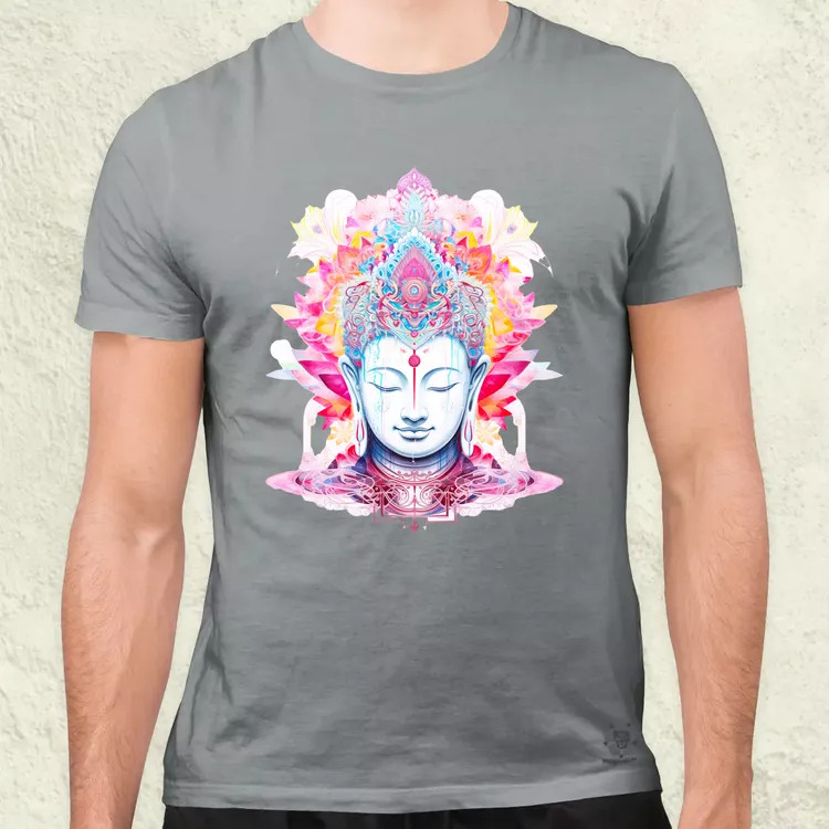 Pszichedelikus Buddha v10 férfi póló