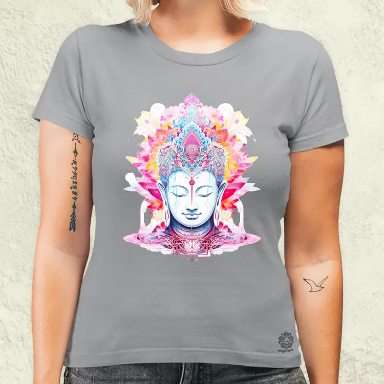 Pszichedelikus Buddha v10 női póló
