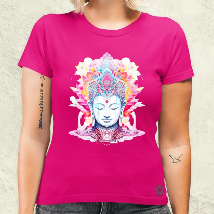 Pszichedelikus Buddha v10 női póló