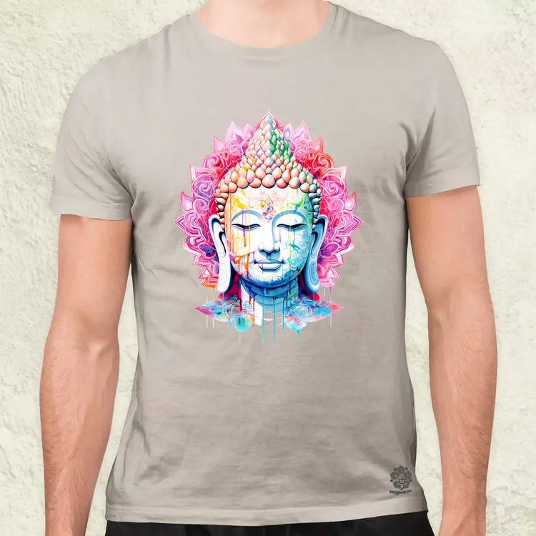 Pszichedelikus Buddha v11 férfi póló