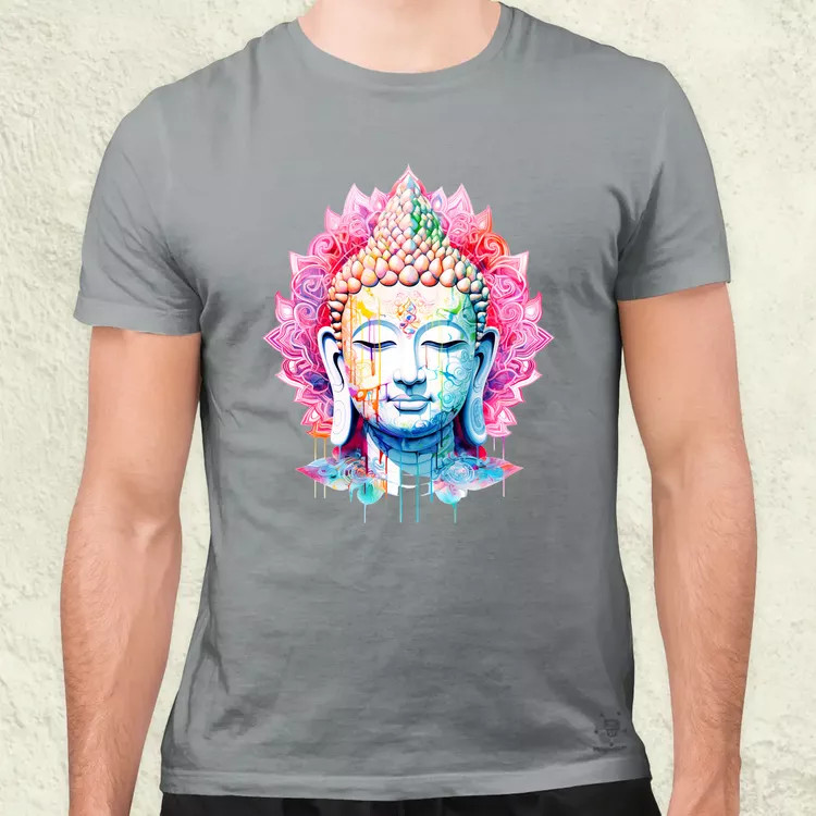 Pszichedelikus Buddha v11 férfi póló