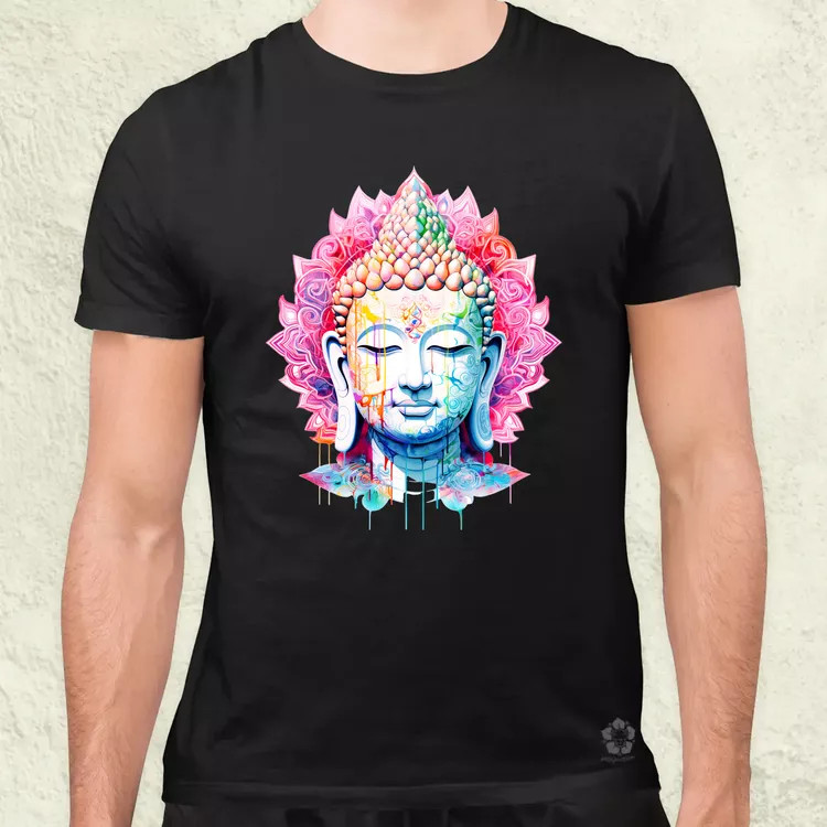 Pszichedelikus Buddha v11 férfi póló