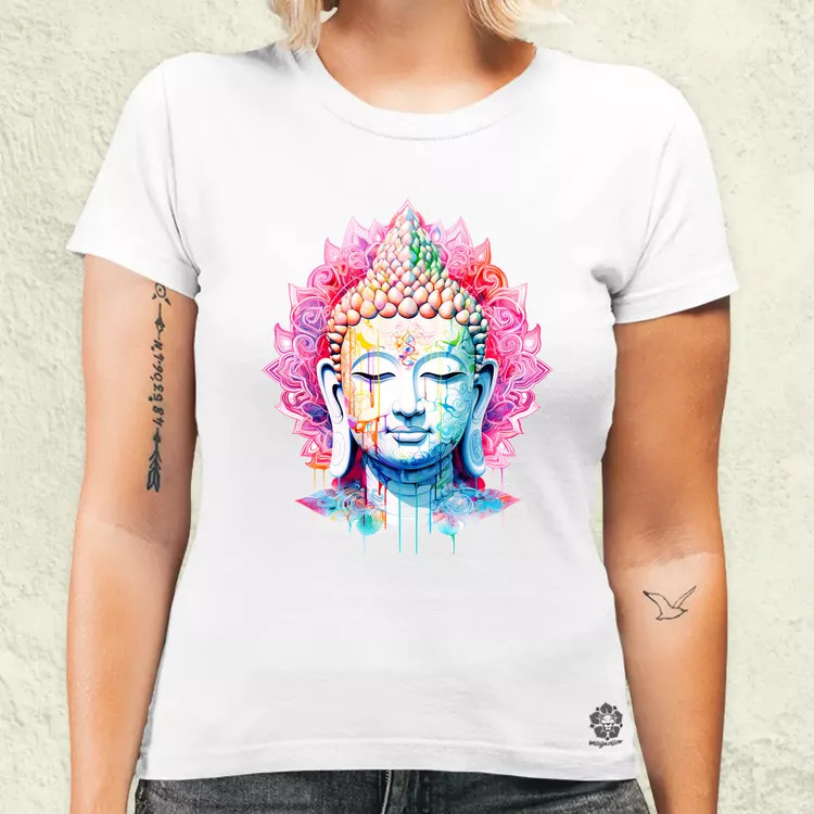 Pszichedelikus Buddha v11 női póló