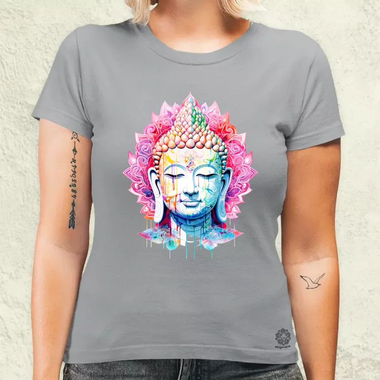 Pszichedelikus Buddha v11 női póló