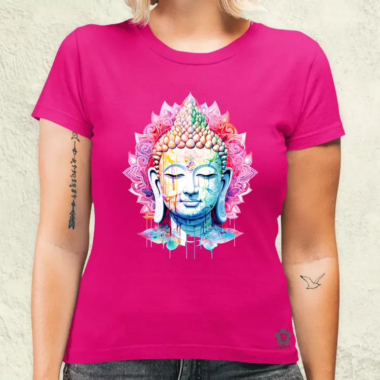Pszichedelikus Buddha v11 női póló