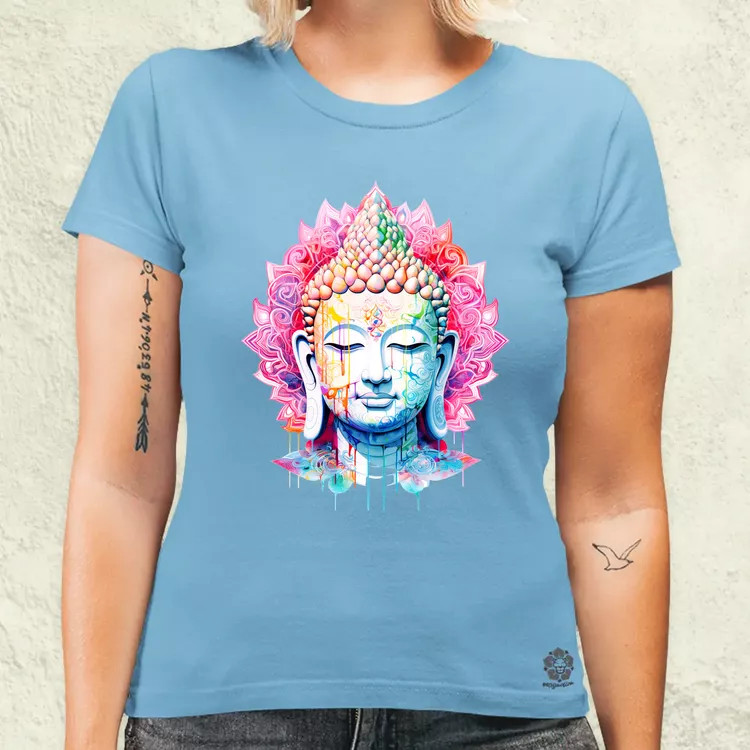 Pszichedelikus Buddha v11 női póló