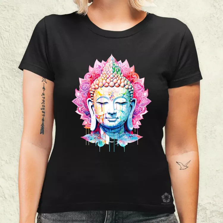 Pszichedelikus Buddha v11 női póló