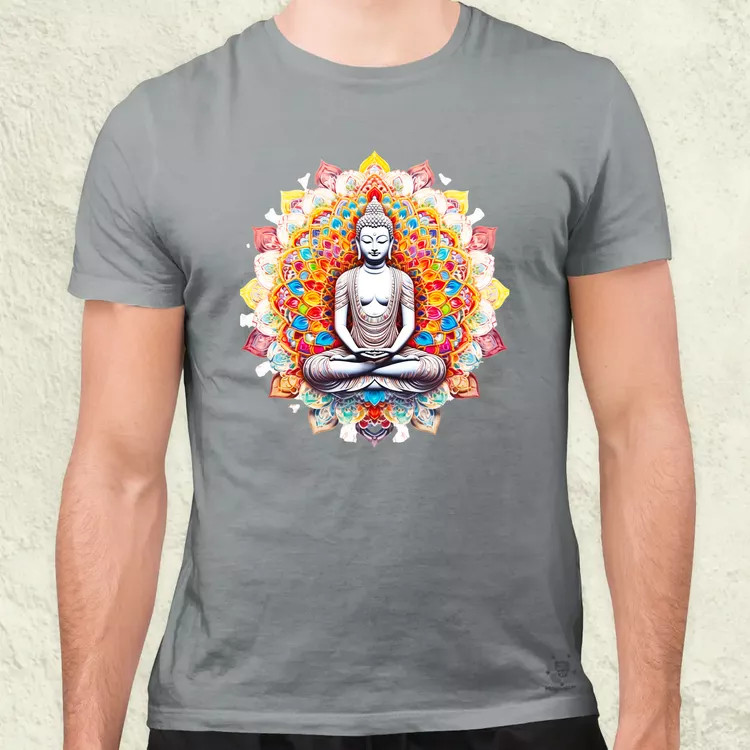 Pszichedelikus Buddha v13 férfi póló