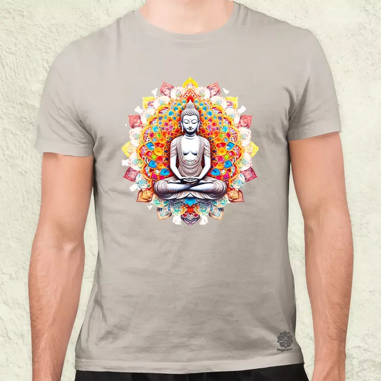 Pszichedelikus Buddha v13 férfi póló
