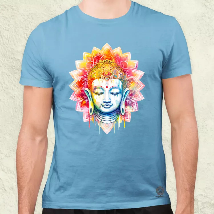 Pszichedelikus Buddha v5 férfi póló