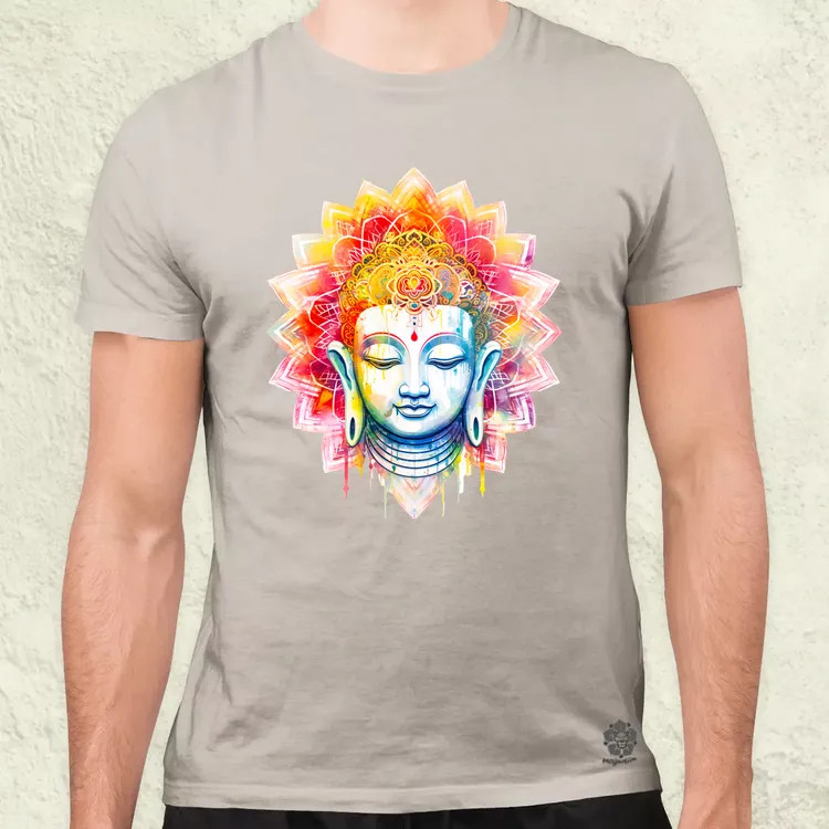Pszichedelikus Buddha v5 férfi póló