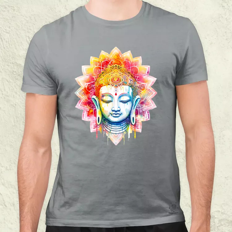 Pszichedelikus Buddha v5 férfi póló