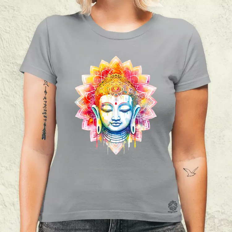 Pszichedelikus Buddha v5 női póló