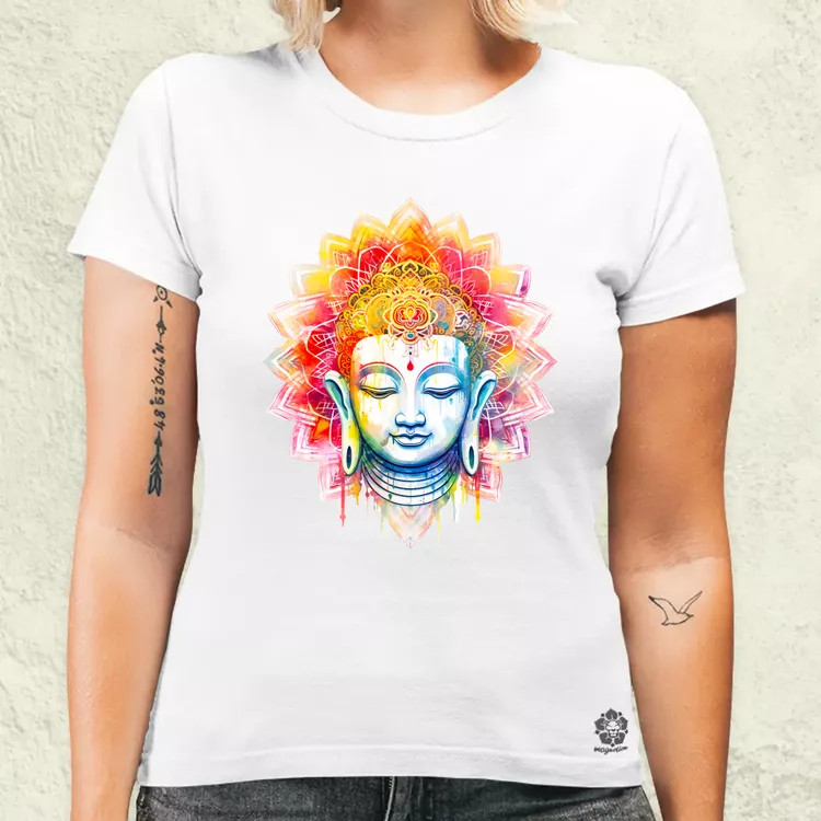 Pszichedelikus Buddha v5 női póló