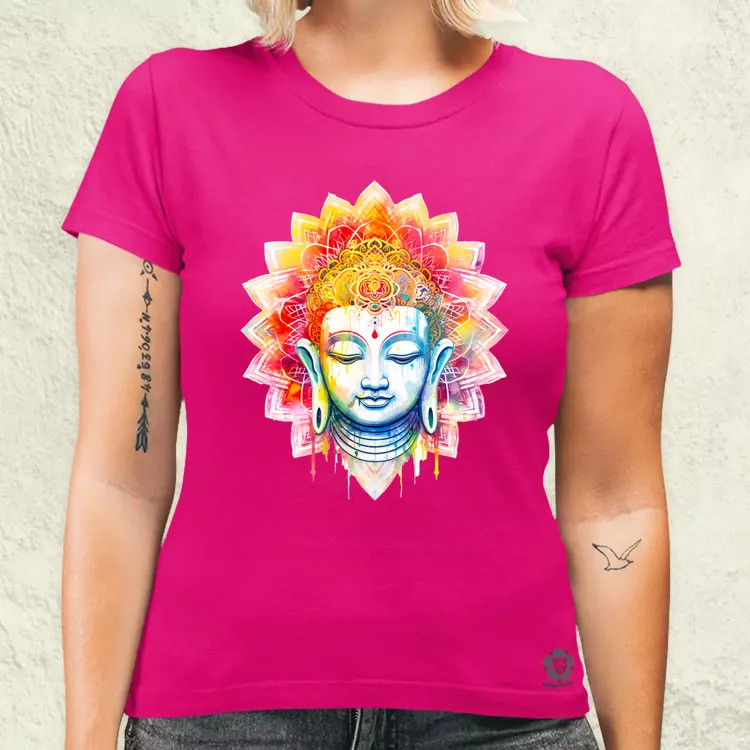 Pszichedelikus Buddha v5 női póló