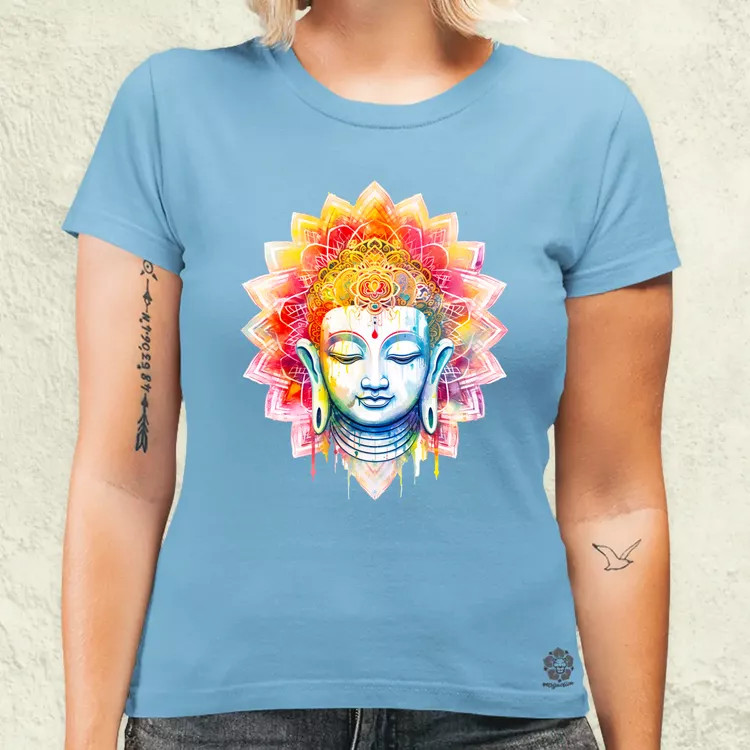 Pszichedelikus Buddha v5 női póló