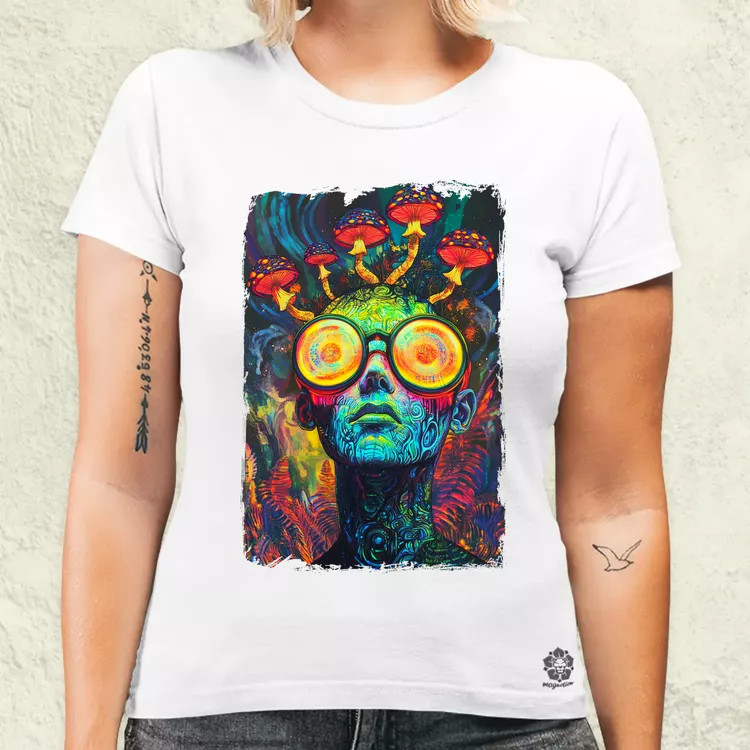 Pszichedelikus portré v4 női póló