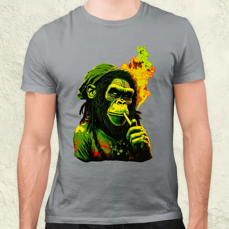 Reggae majom v2 férfi póló