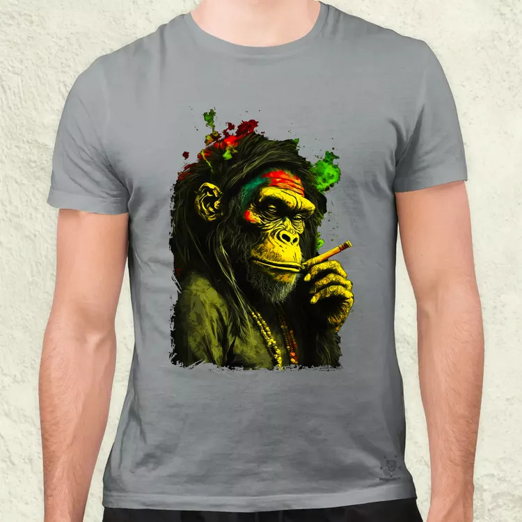 Reggae majom v3 férfi póló