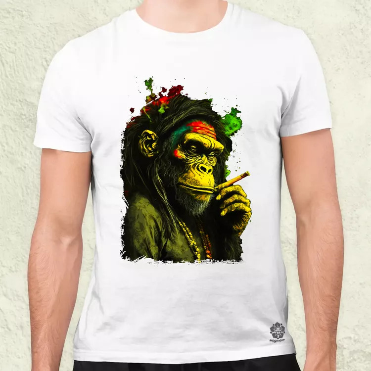 Reggae majom v3 férfi póló