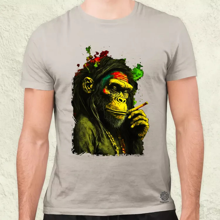 Reggae majom v3 férfi póló