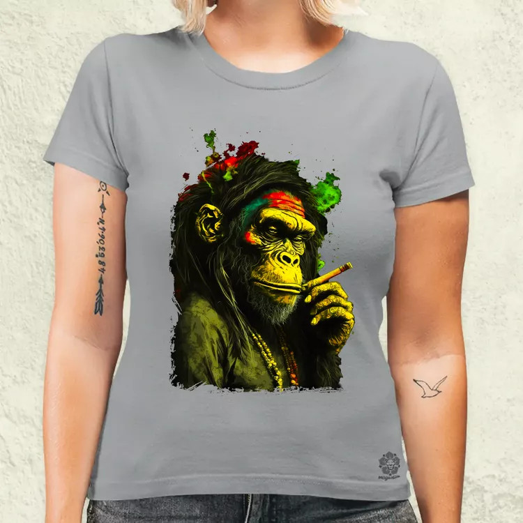 Reggae majom v3 női póló