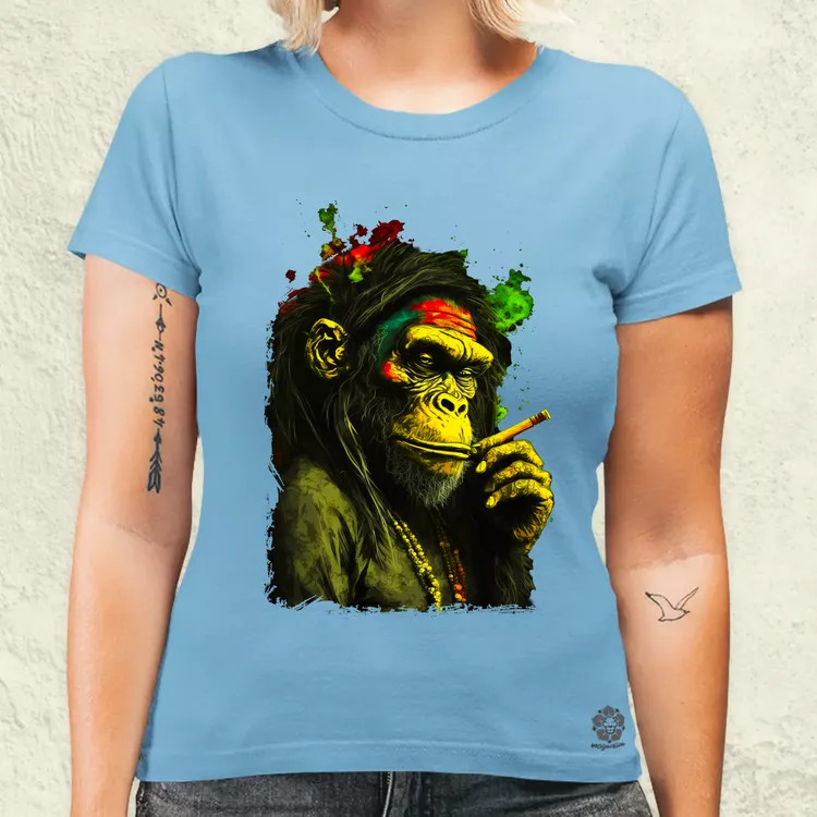 Reggae majom v3 női póló