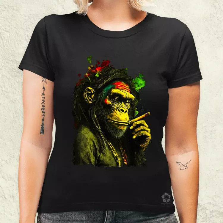 Reggae majom v3 női póló