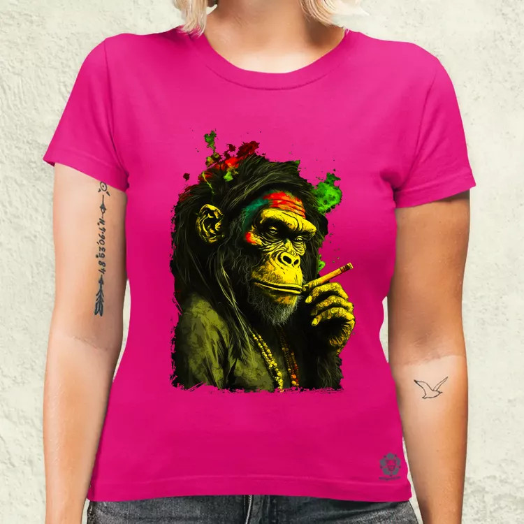 Reggae majom v3 női póló